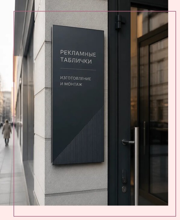 Рекламные таблички в Комсомольске-на-Амуре по цене от 4592 р. | Аванза-Кмс
