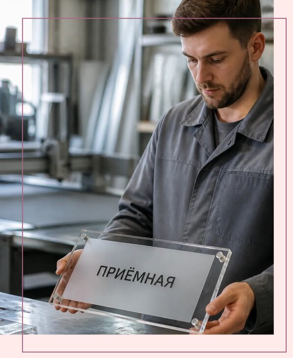 Таблички из оргстекла на заказ в Комсомольске-на-Амуре от 3980 р. | Аванза-Кмс