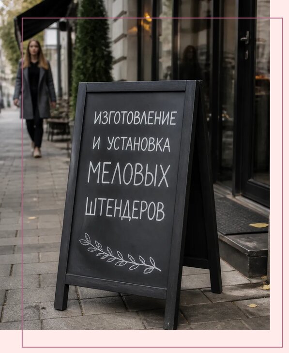Меловые штендеры в Комсомольске-на-Амуре по цене от 6633 р. | Аванза-Кмс